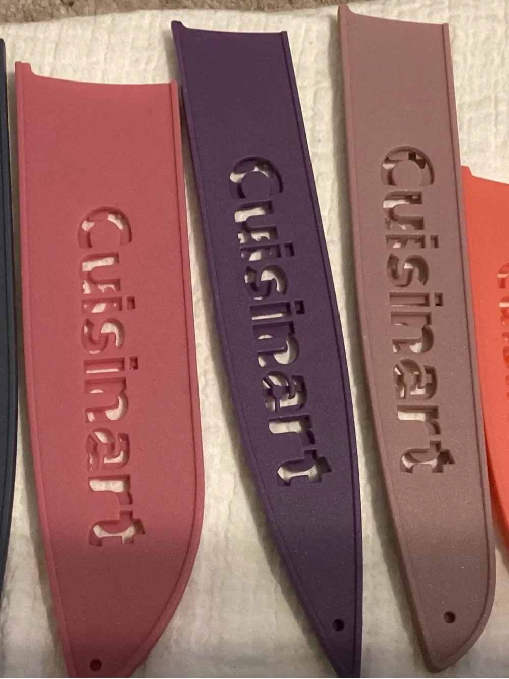 (6) Cuisinart protective knife covers from the  Advantage knife set.